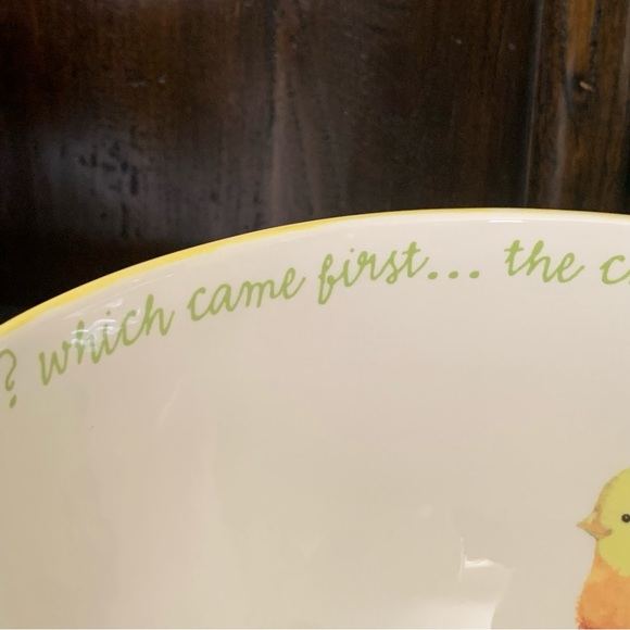 RARE - HTF Chicken or the Egg Department 56 Easter Egg Shaped Serving Bowl - Picture 4 of 16